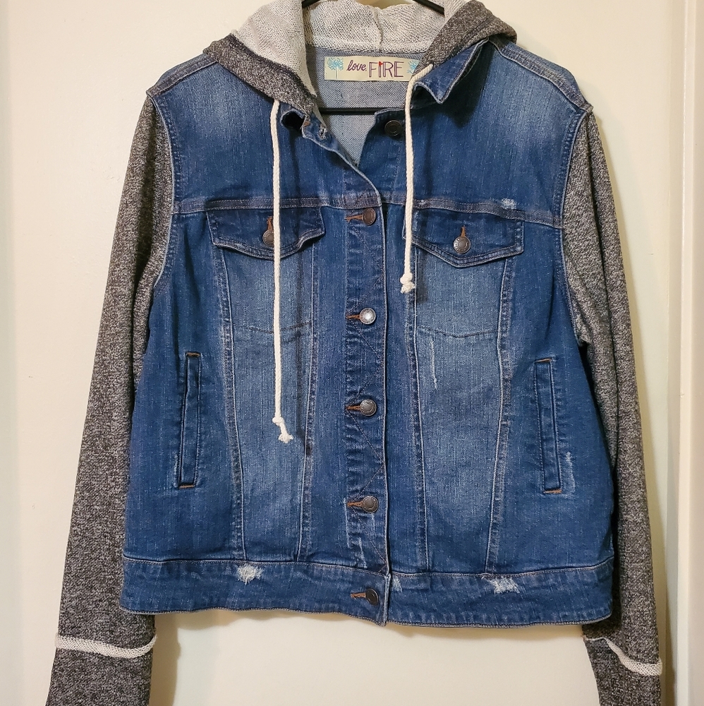 XL sweater/jean jacket